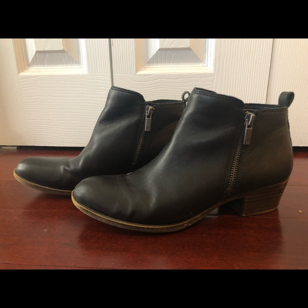 Lucky Brand Basel Leather Flat Bootie